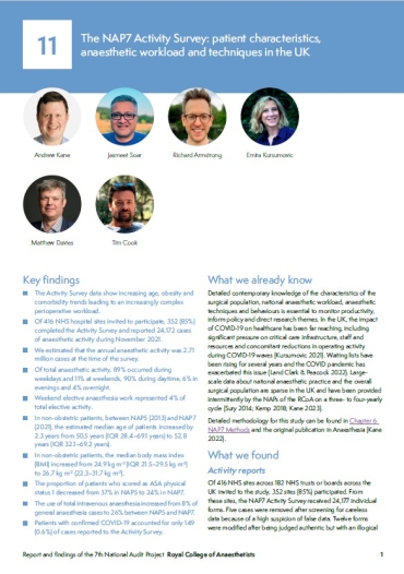 NAP7 Report | The Royal College of Anaesthetists